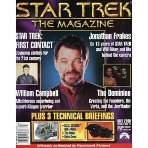 Star Trek The Magazine 2000 May First Contact Jonathan Frakes The Dominion C9